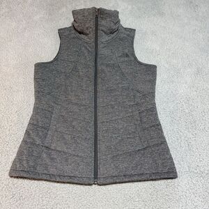 The North Face Women's Size Medium Heathered Grey Pseudio Insulated Puffer Vest